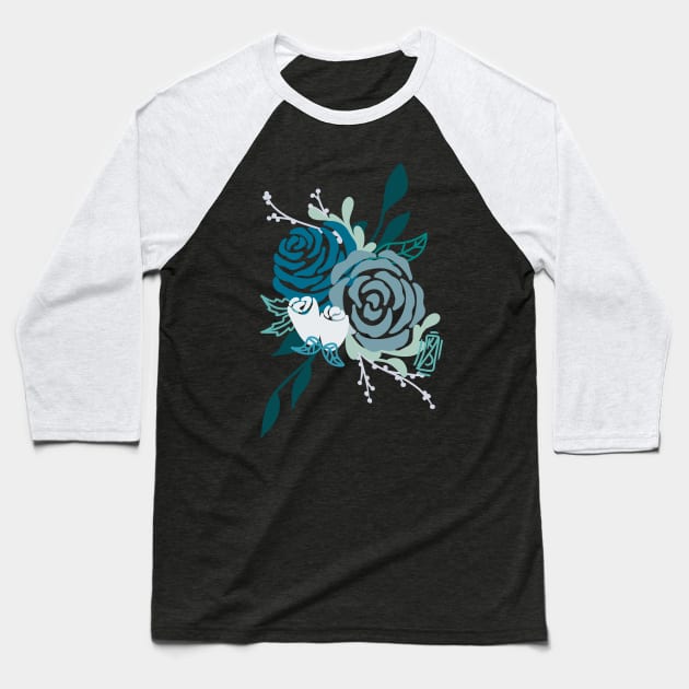 Icy Roses Baseball T-Shirt by Pastel.Punkk